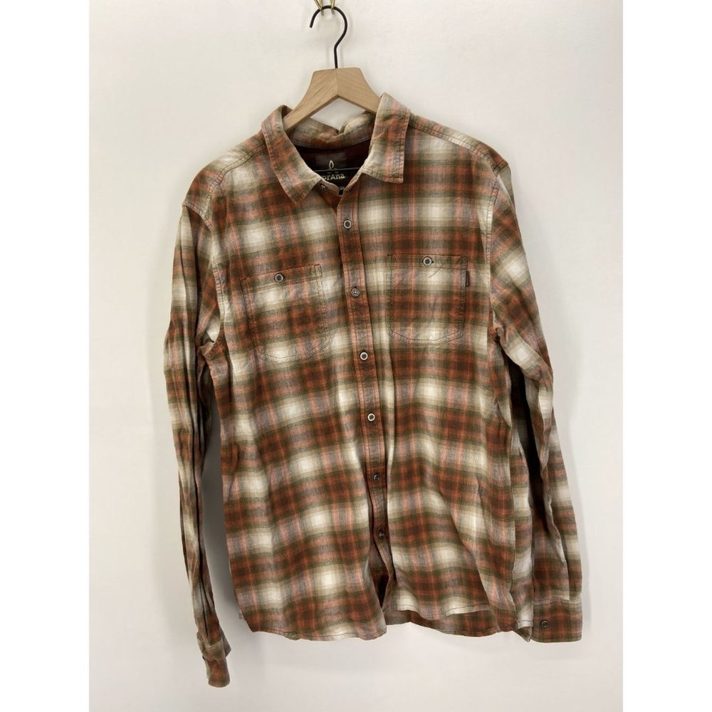 Prana Men's Long Sleeve Button-Down Shirt Size XL